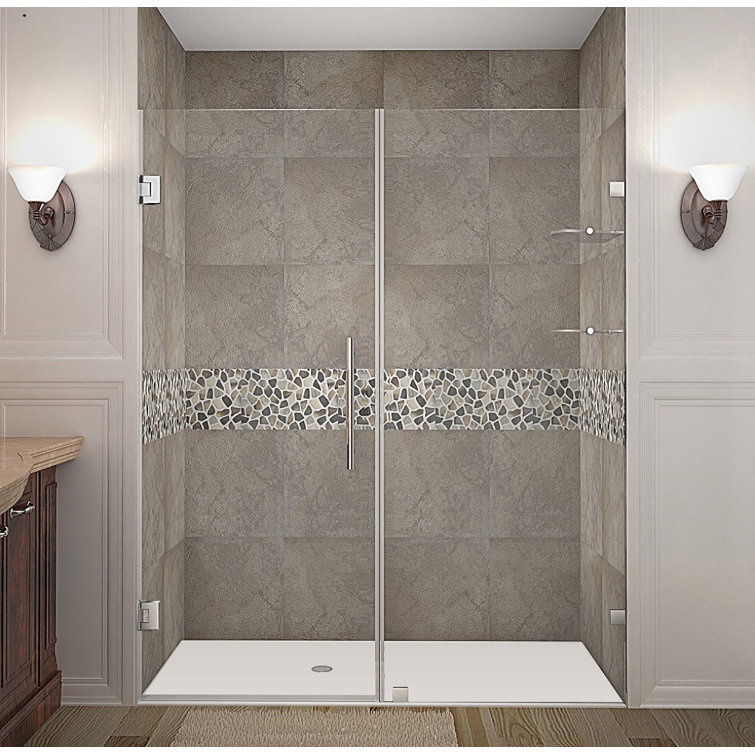 Nautis GS 72" Frameless Hinged Shower Door in Chrome