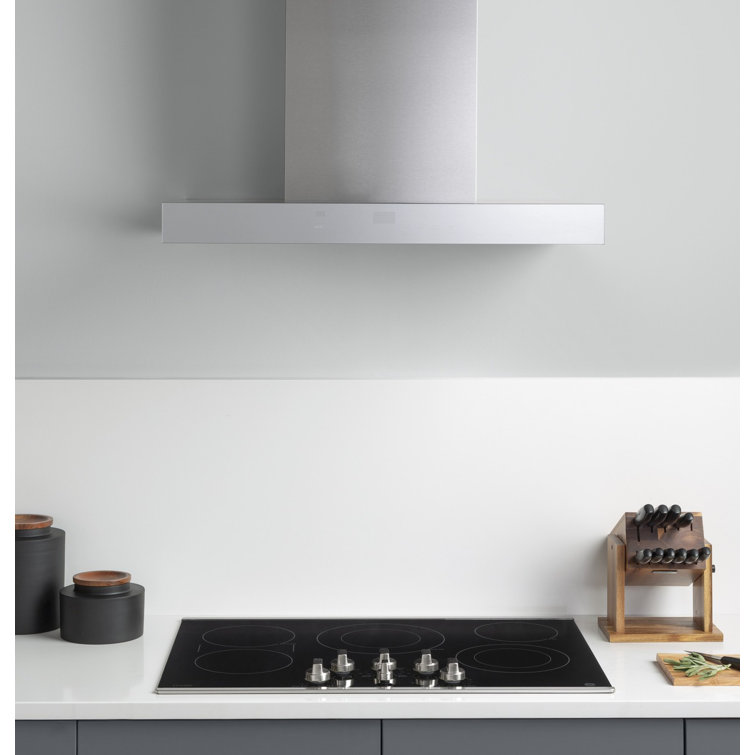 30" Stainless Steel Convertible Wall Mount Range Hood with Charcoal Filter