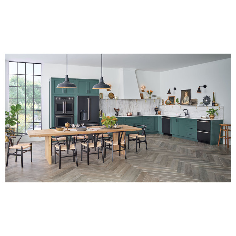 Matte Black Smart French Door Refrigerator with Hot Water Dispenser