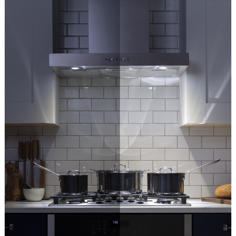 36'' Stainless Steel Convertible Wall Mount Range Hood