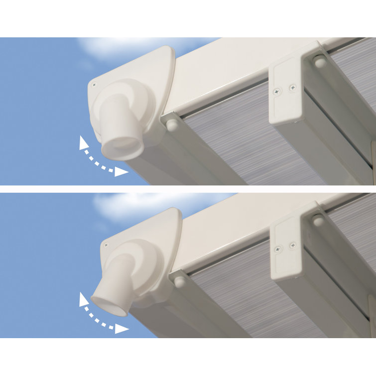 Feria White Aluminum and Polycarbonate 13' x 14' Patio Cover