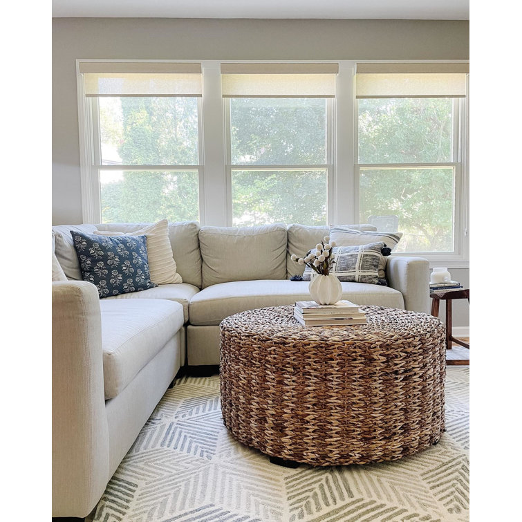 Handmade Gray Diamond Wool Area Rug 8' x 10'