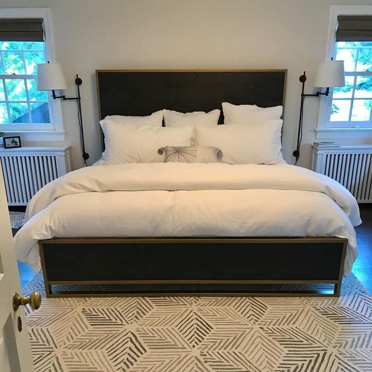 Handmade Gray Diamond Wool Area Rug 8' x 10'
