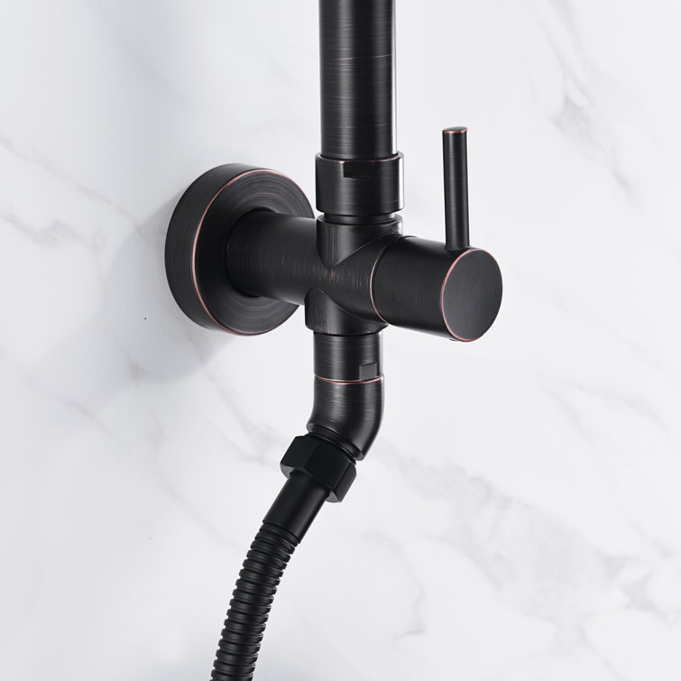 Oil Rubbed Bronze Adjustable Multi-Head Rain Shower System