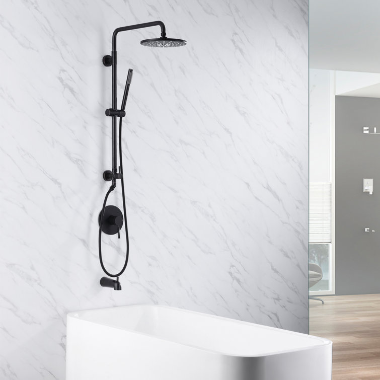 Oil Rubbed Bronze Adjustable Multi-Head Rain Shower System