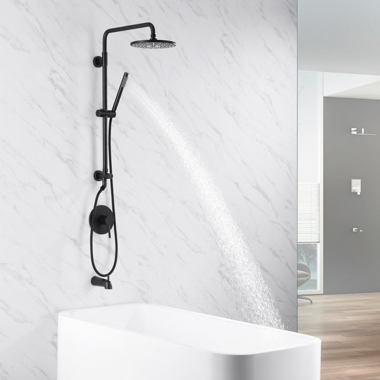 Oil Rubbed Bronze Adjustable Multi-Head Rain Shower System
