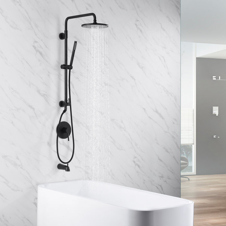 Oil Rubbed Bronze Adjustable Multi-Head Rain Shower System