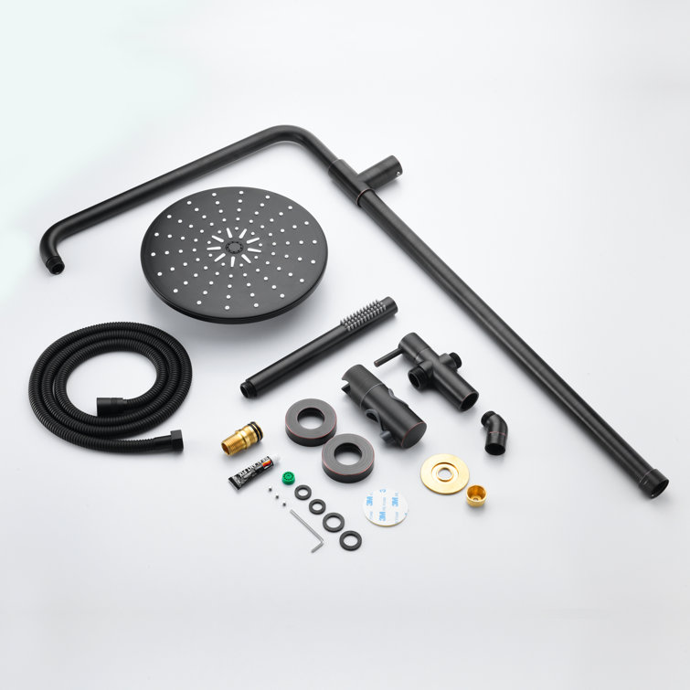 Oil Rubbed Bronze Adjustable Multi-Head Rain Shower System