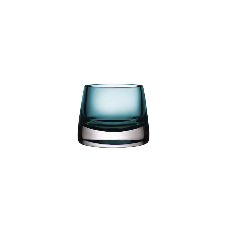 Red Lead-Free Crystal Votive Holder