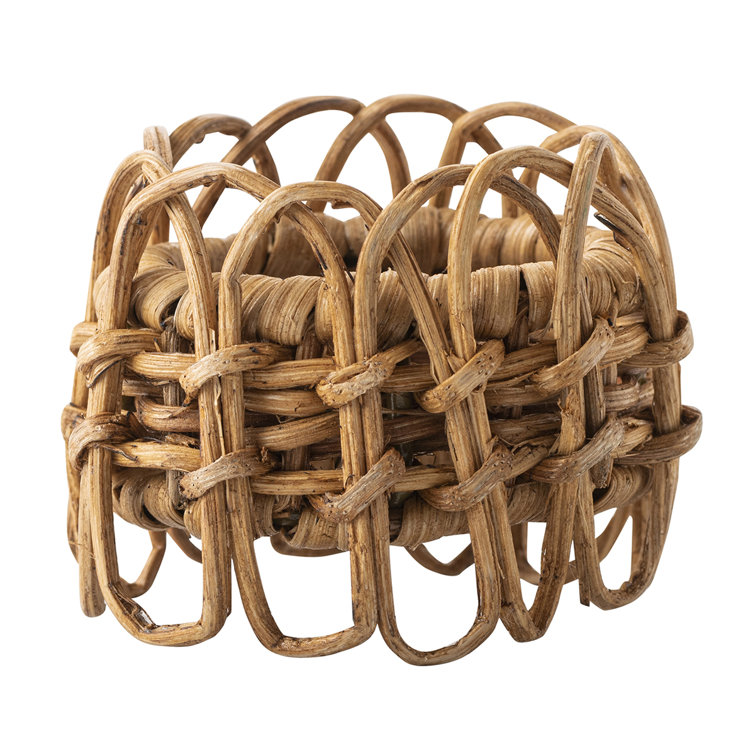 Natural Hand-Woven Rattan Boho-Chic Table Napkin Ring
