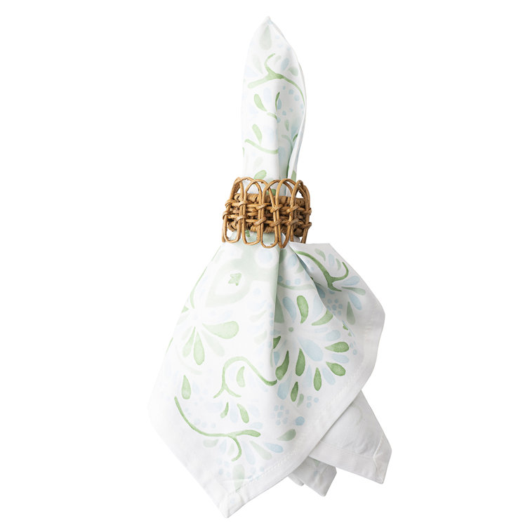 Natural Hand-Woven Rattan Boho-Chic Table Napkin Ring