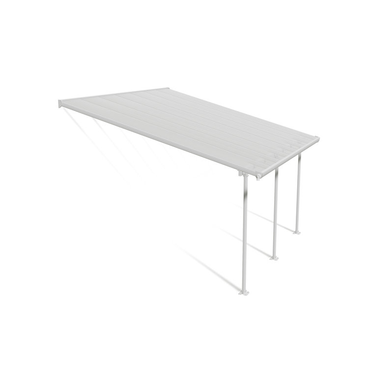 Feria White Aluminum and Polycarbonate 13' x 14' Patio Cover