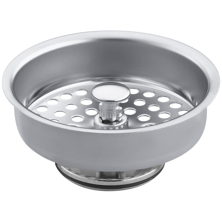 Polished Chrome Solid Brass Sink Strainer Basket
