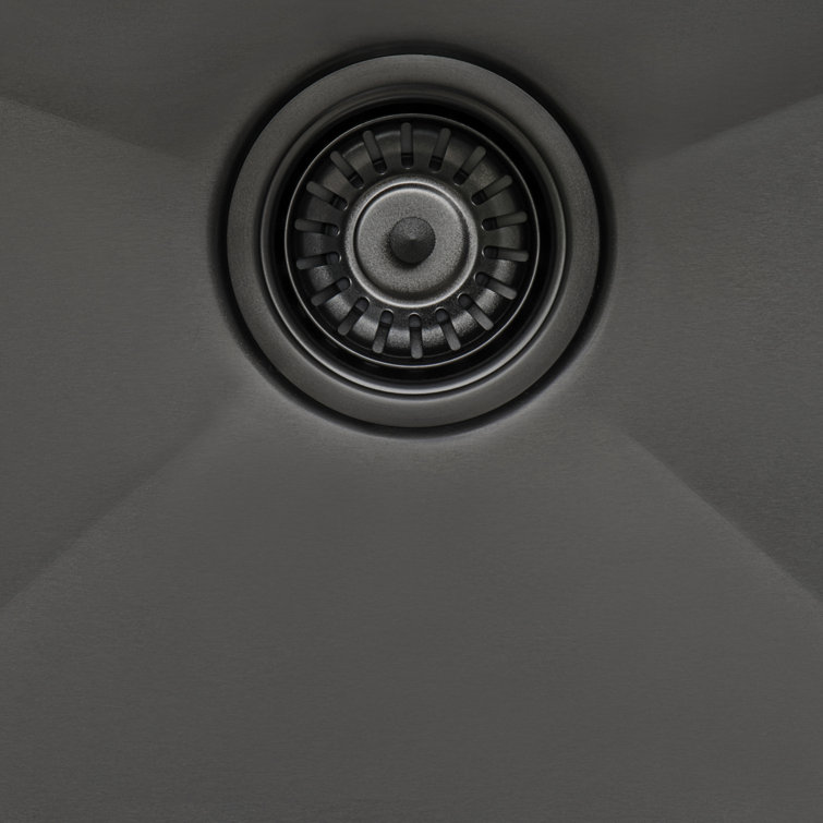 Gunmetal Black Stainless Steel Drop-In Topmount Bar Prep Sink