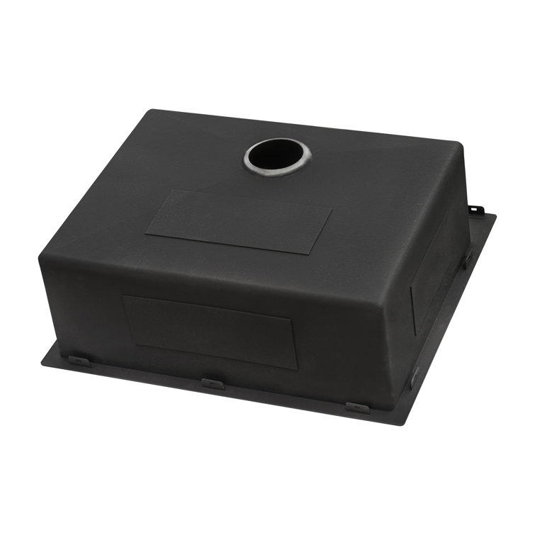 Gunmetal Black Stainless Steel Single Bowl Farmhouse Sink