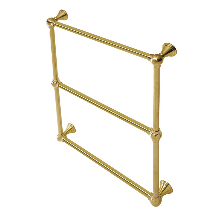 Kingston Brass Maximilien 24-Inch Wall Mount 3-Bar Towel Rack