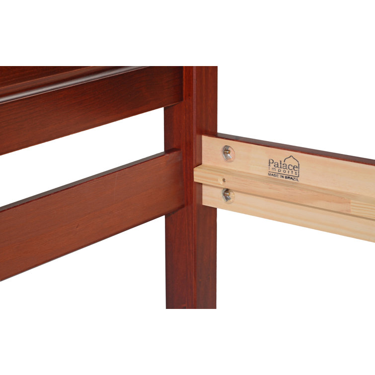 Reston Mahogany Pine Twin Platform Bed with Storage