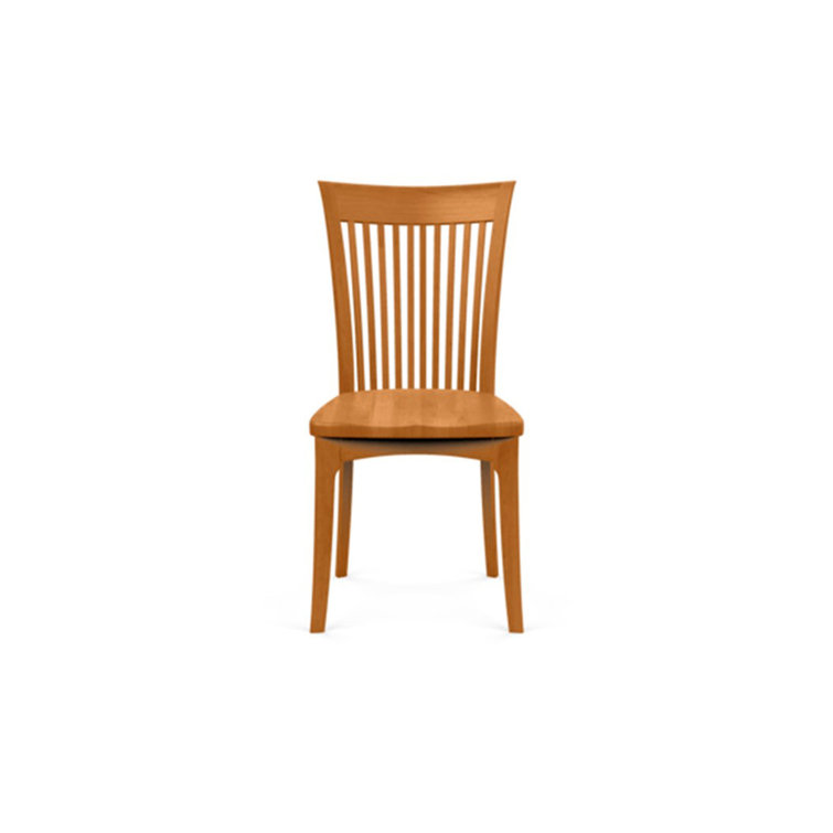 Sarah Smoke Cherry and Fine Grain Walnut Upholstered Side Chair