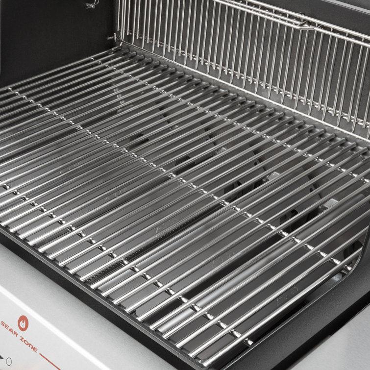 Genesis E-435 Black Liquid Propane Gas Grill with Stainless Steel Accents