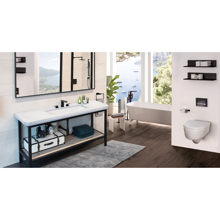 Brushed Nickel Floor-Standing Tub Filler with Diverter