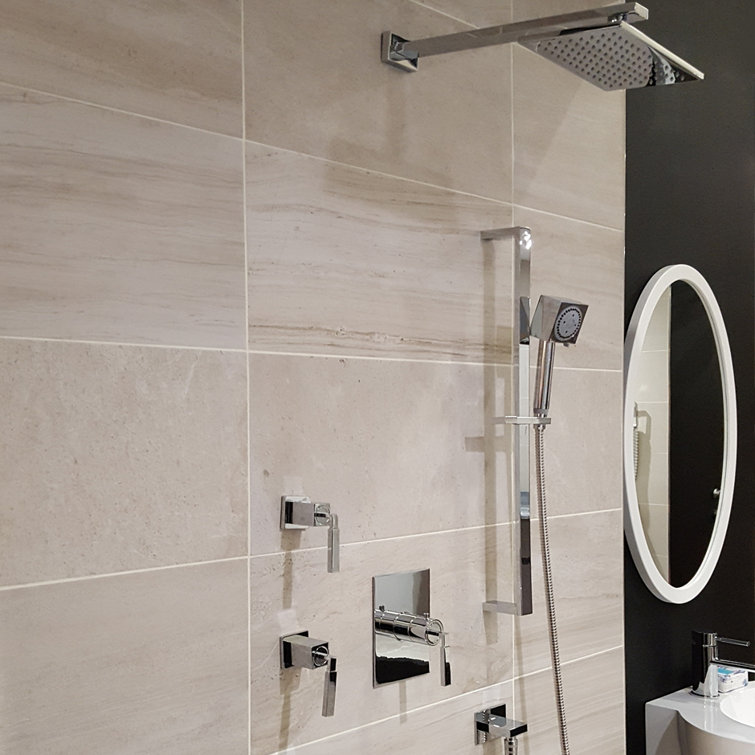 20-Inch Brushed Nickel Square Wall Shower Arm