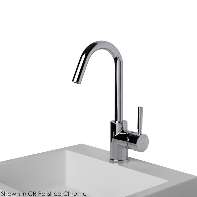 Polished Chrome Single-Hole Single-Handle Bathroom Faucet