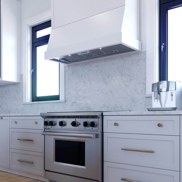 36" Stainless Steel Convertible Insert Range Hood with Baffle Filter