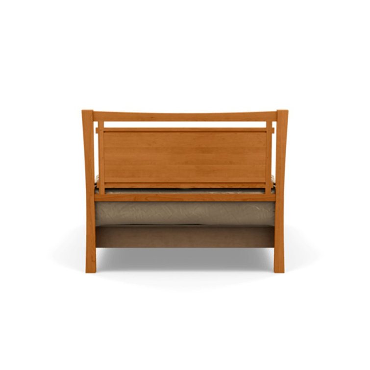 Natural Cherry Solid Wood King Platform Bed with Storage Drawers