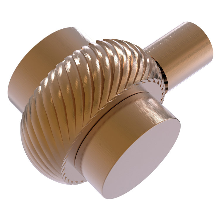 Brushed Bronze Decorative Cabinet Knob with Mounting Hardware
