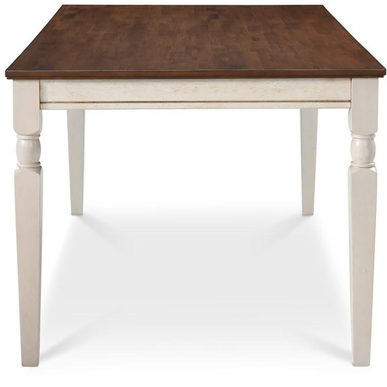 Provence 62" White Reclaimed Wood Dining Table