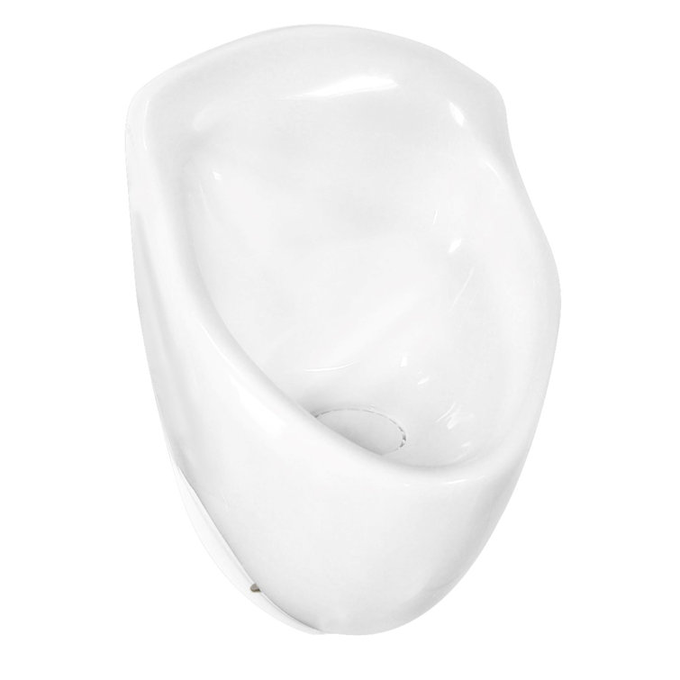 White High Performance Composite Waterless Wall-Mounted Urinal