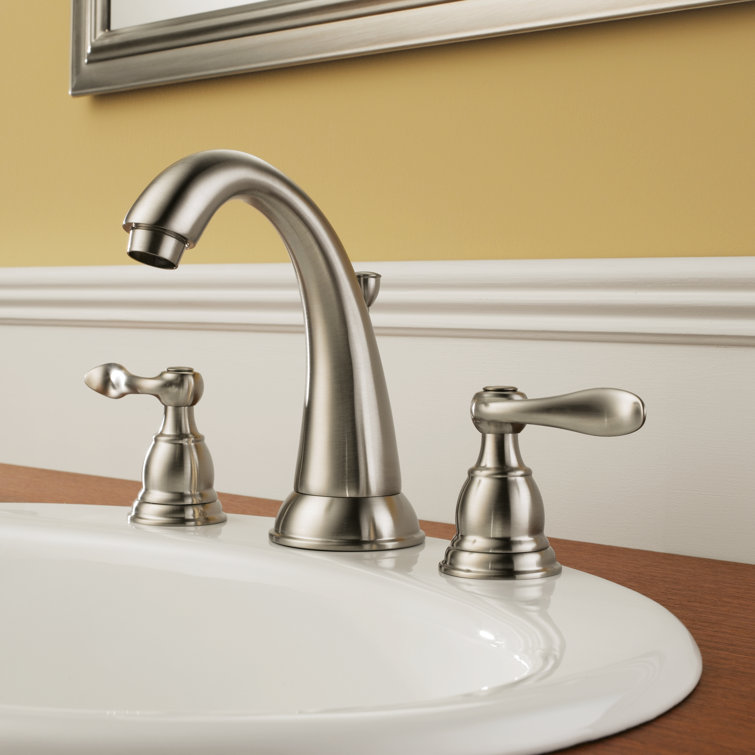 Windemere Brushed Nickel 2-Handle High Arc Bathroom Faucet