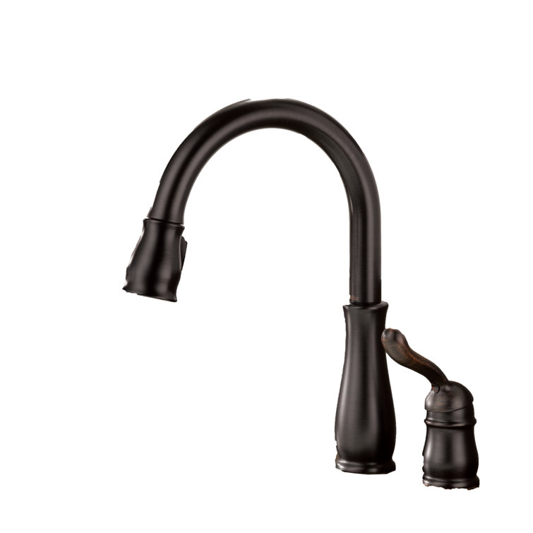 Venetian Bronze Pull-Down Kitchen Faucet with Spray