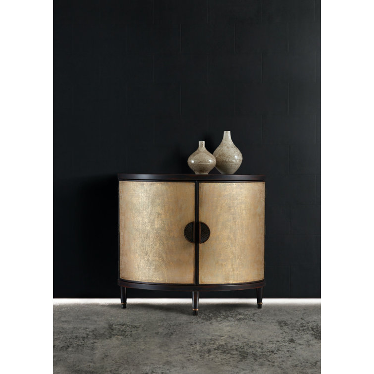 Melange 42" Beige and Brown Wood Accent Chest