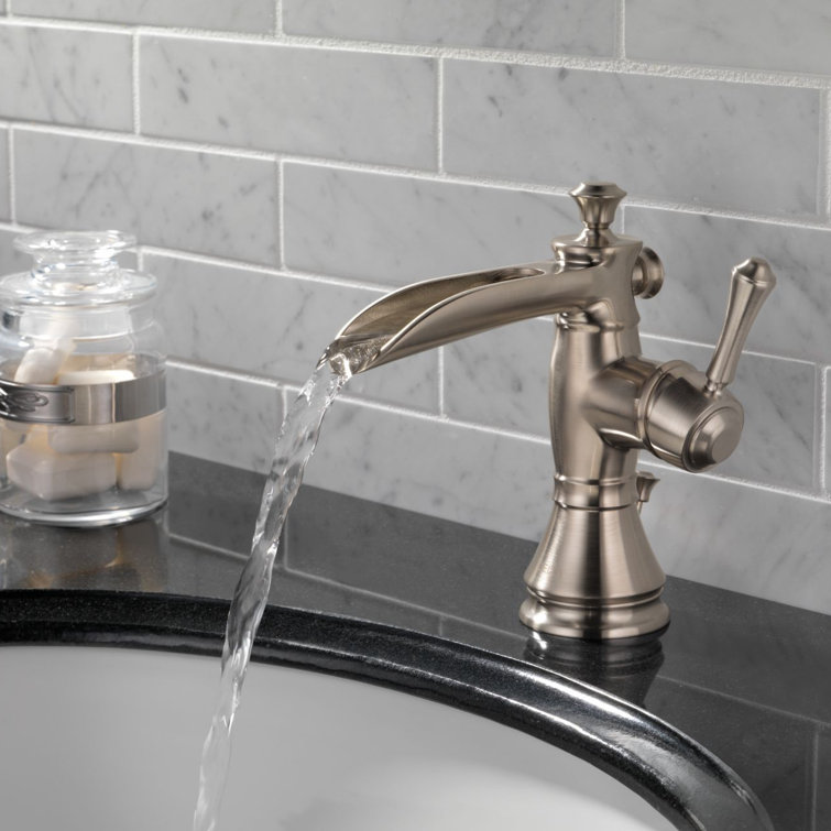 Modern Stainless Steel Single Hole Bathroom Faucet with Brass Body
