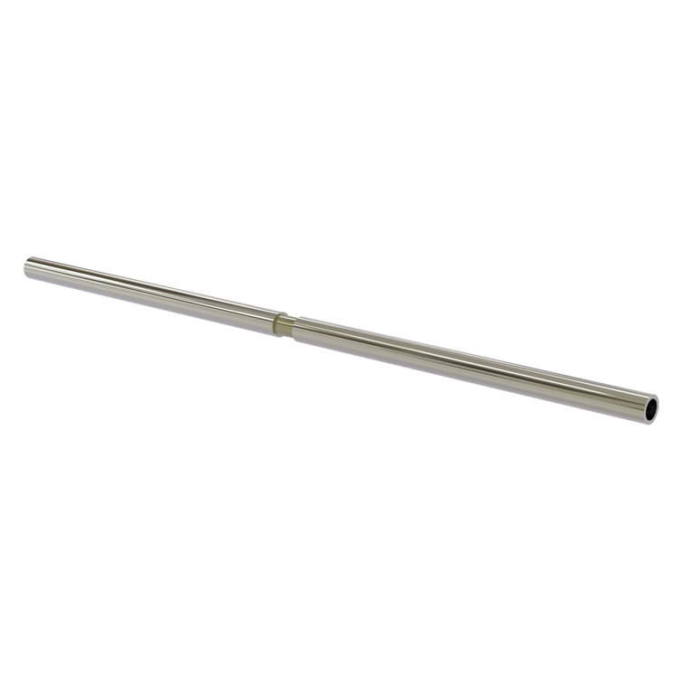 Polished Nickel 60" Solid Brass Straight Shower Curtain Rod