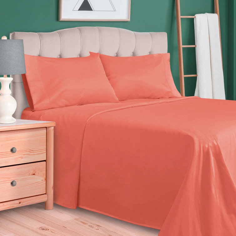 Coral Queen Egyptian Cotton Deep Pocket Sheet Set