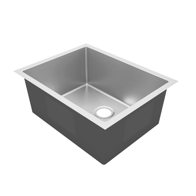 Sinber 23" Stainless Steel Drop-in Single Bowl Kitchen Sink