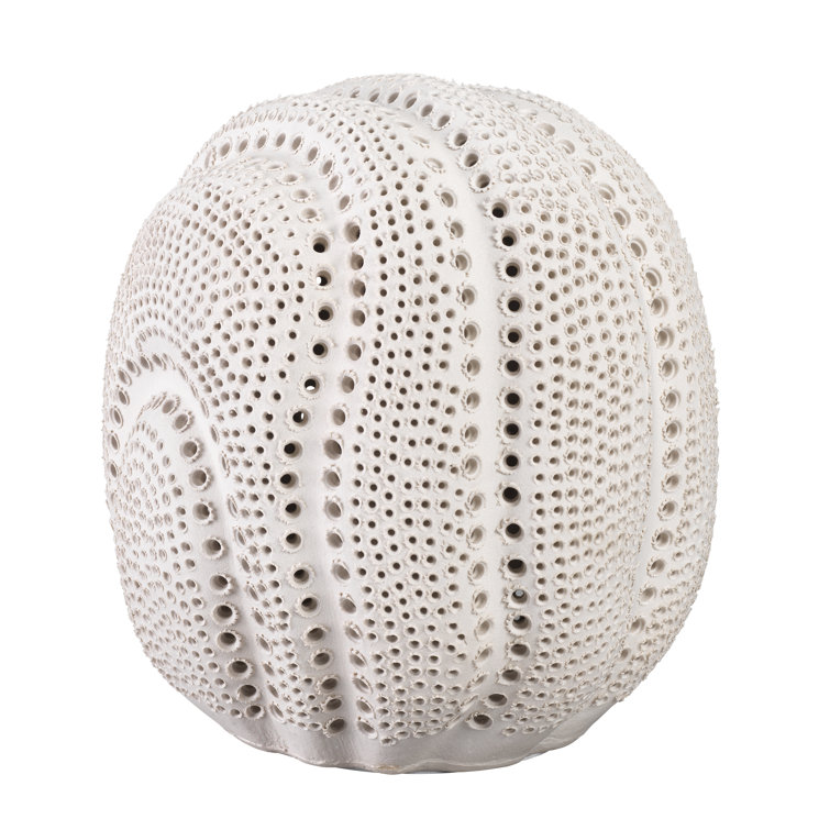 Matte White Porcelain Celestial Sphere Figurine