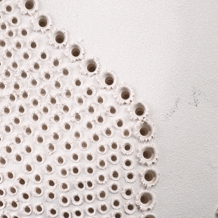 Handcrafted Off-White Porcelain Decorative Table Vase