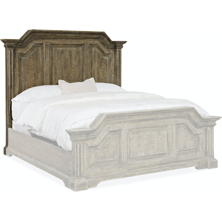 Bradshaw Brown Queen Wood Panel Bed with Storage Drawer