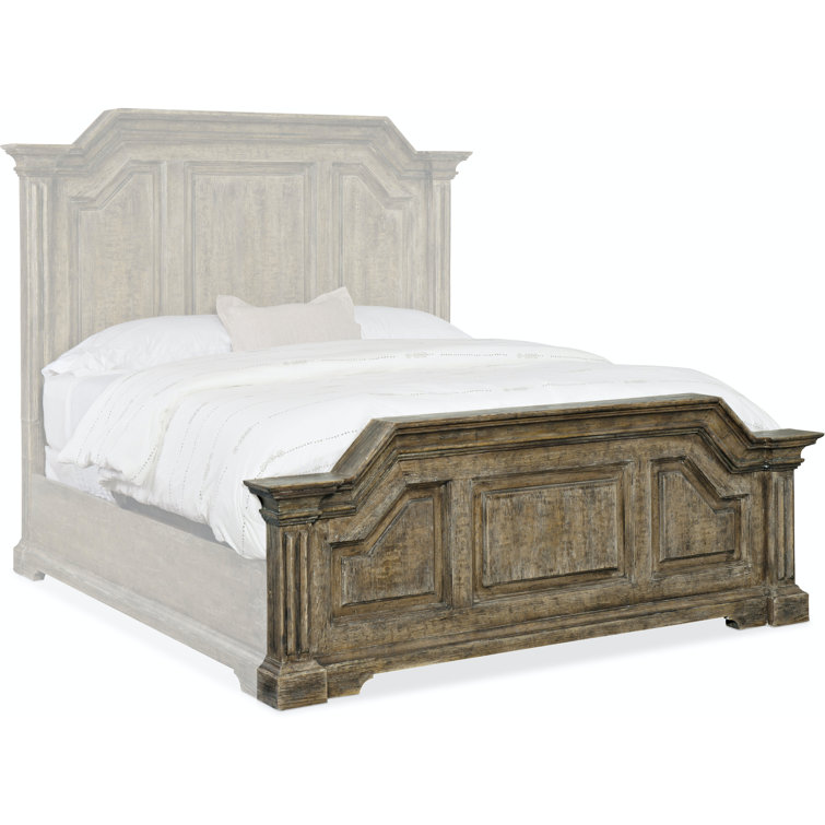 Bradshaw Brown Queen Wood Panel Bed with Storage Drawer