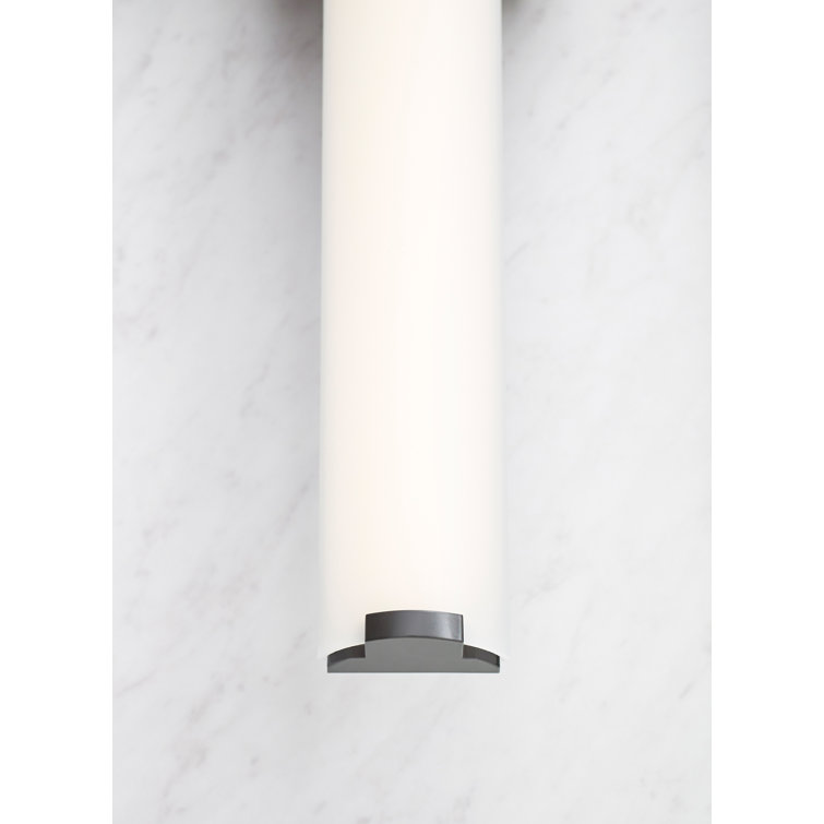 Antique Bronze Dimmable LED Bath Light with Acrylic Shade