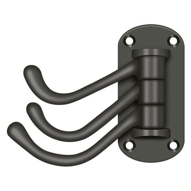 Oil Rubbed Bronze Heavy Duty Triple Swivel Wall Hook