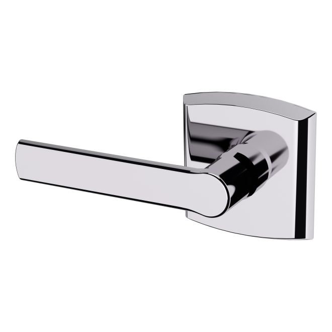 Polished Chrome Left Handed Dummy Door Lever with Rose