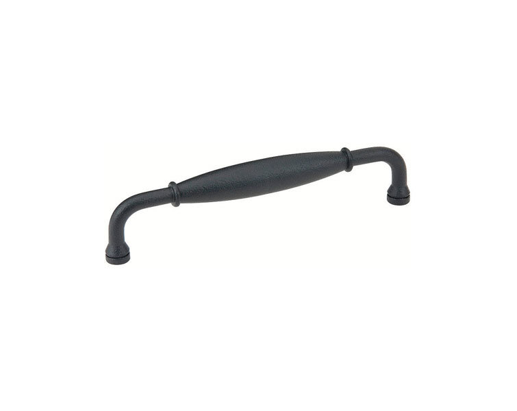 Flat Black Bronze 4" Wrought Steel Cabinet Pull Bar