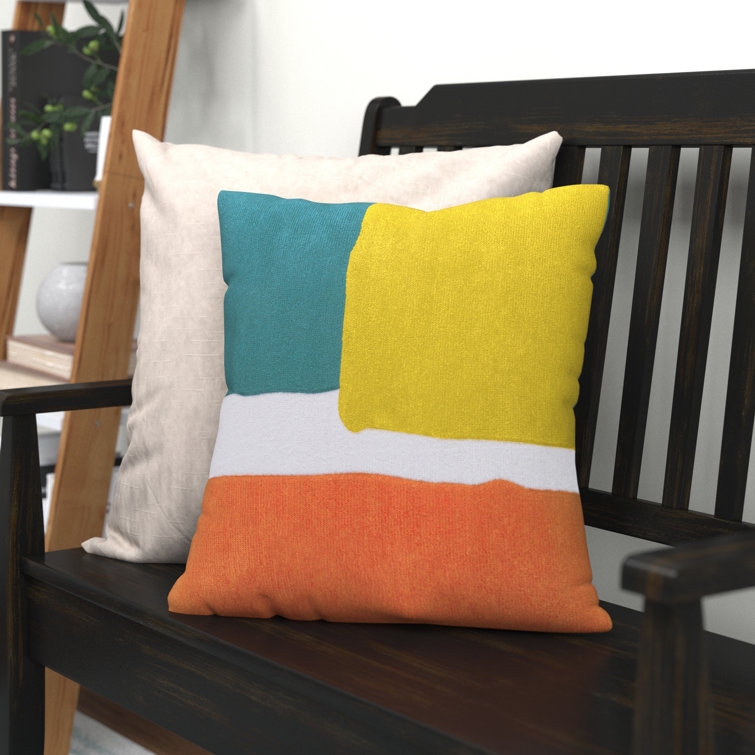 Harvey Square 20" Embroidered Kids Decorative Pillow