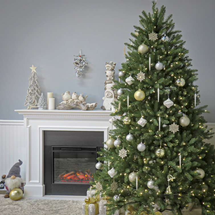 6.5-Foot Green Fir Pre-Lit Artificial Christmas Tree with Clear Lights