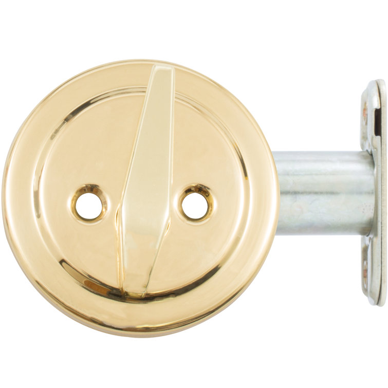 Polished Brass Single Cylinder Deadbolt with SC Keyway