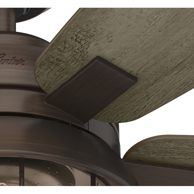 52" Weathered Copper Ceiling Fan with Light and Remote